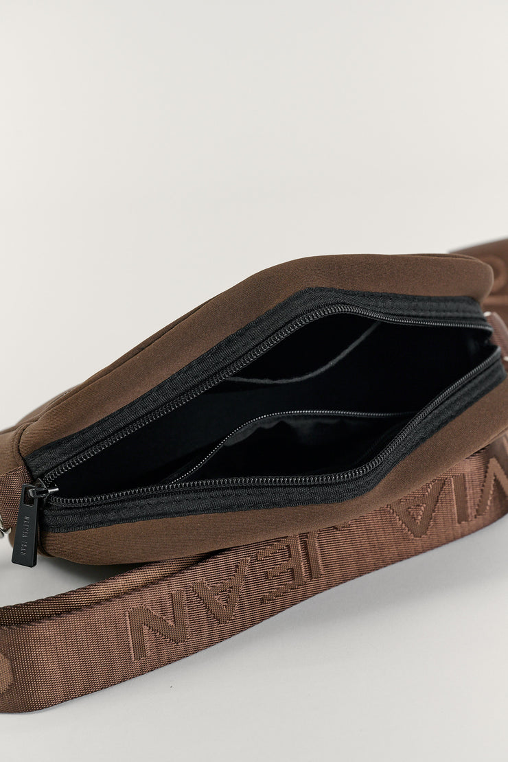 Serene (Brown) Neoprene Crossbody Bag