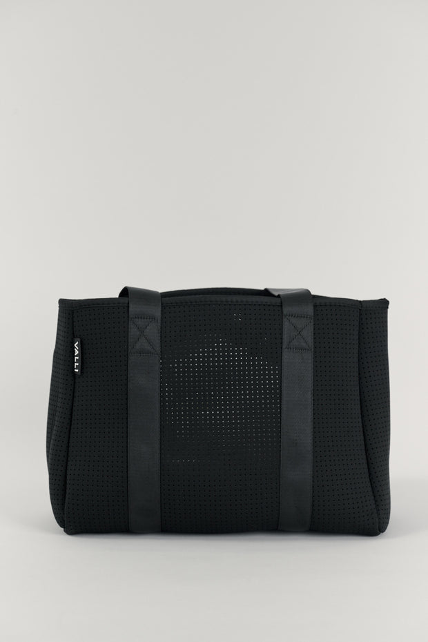 Elle Black Neoprene Tote — Valli by Olivia Jean