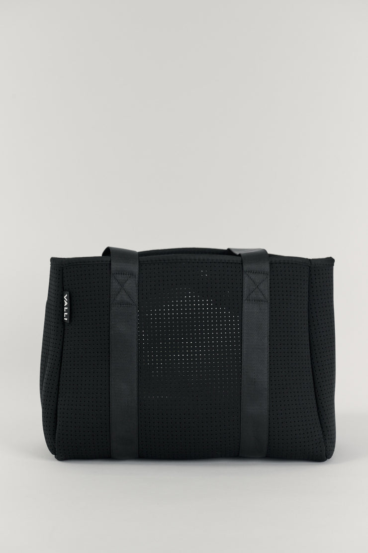 Elle Black Neoprene Tote — Valli by Olivia Jean