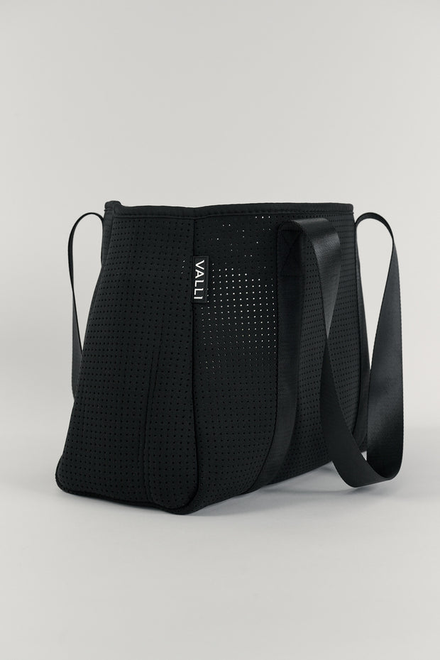 Elle Black Neoprene Tote — Valli by Olivia Jean