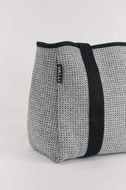 Elle Grey Neoprene Tote — Valli by Olivia Jean