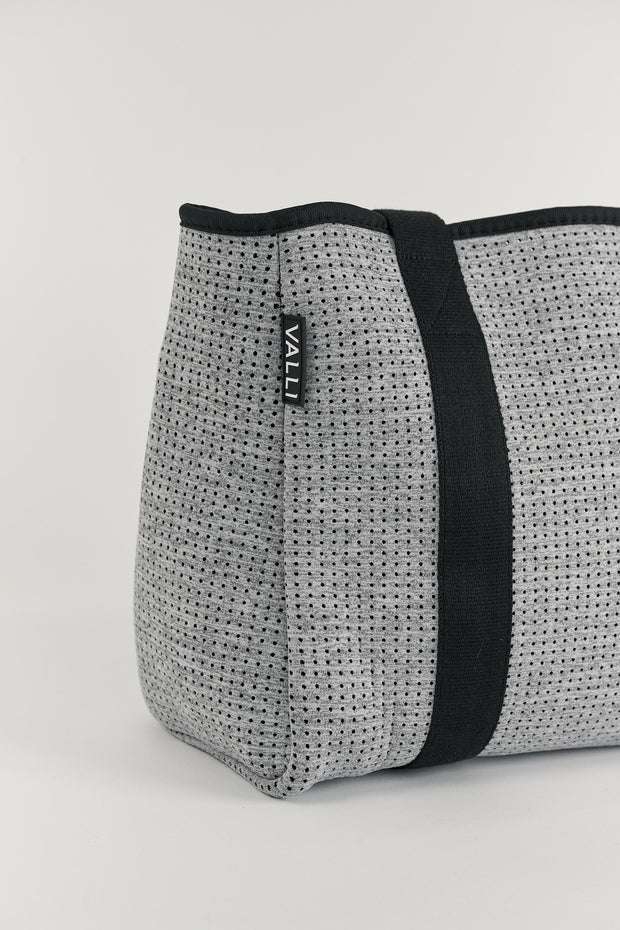 Elle Grey Neoprene Tote — Valli by Olivia Jean