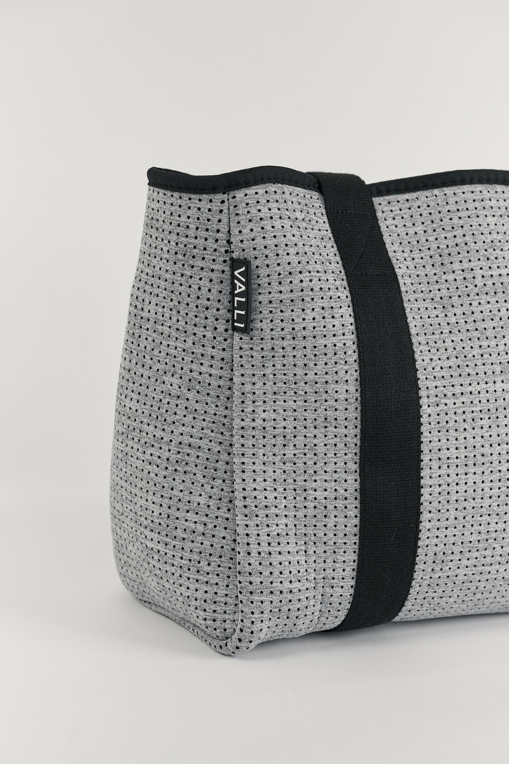 Elle Grey Neoprene Tote — Valli by Olivia Jean
