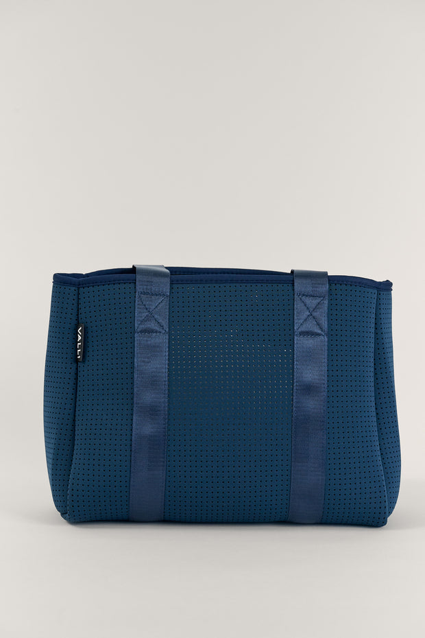 Elle Navy Neoprene Tote — Valli by Olivia Jean