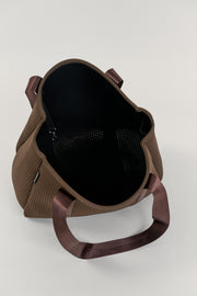 Elle Brown Neoprene Tote — Valli by Olivia Jean