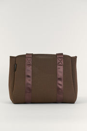Elle Brown Neoprene Tote — Valli by Olivia Jean