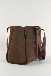 Elle Brown Neoprene Tote — Valli by Olivia Jean