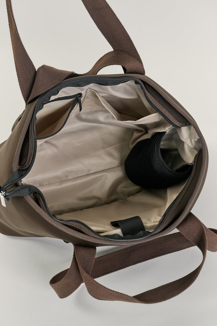 Rover (Chocolate) Large Neoprene Tote - With Zip Closure (PRE ORDER)