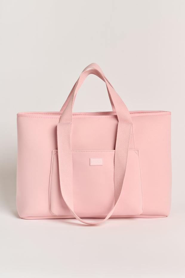 Rover (Blush) Large Neoprene Tote - With Zip Closure
