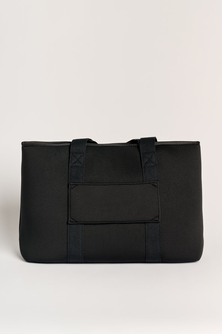 Rover (Black) Large Neoprene Tote - With Zip Closure
