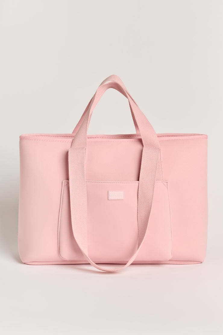 Rover (Blush) Large Neoprene Tote - With Zip Closure