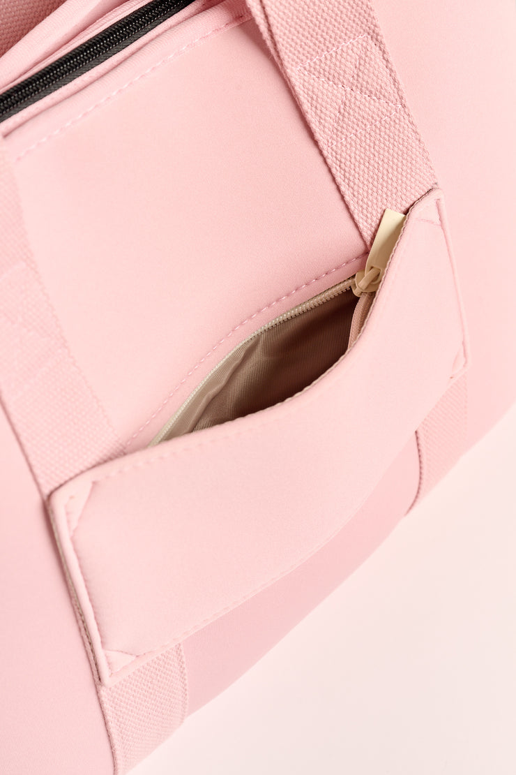 Rover (Blush) Large Neoprene Tote - With Zip Closure