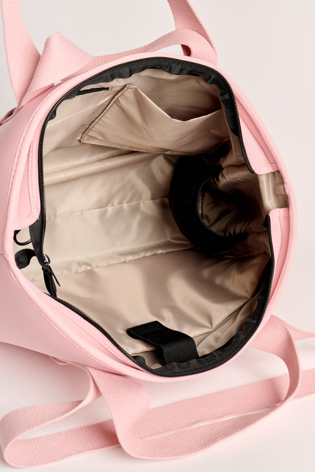Rover (Blush) Large Neoprene Tote - With Zip Closure