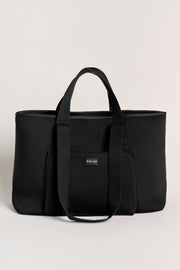 Rover (Black) Large Neoprene Tote - With Zip Closure
