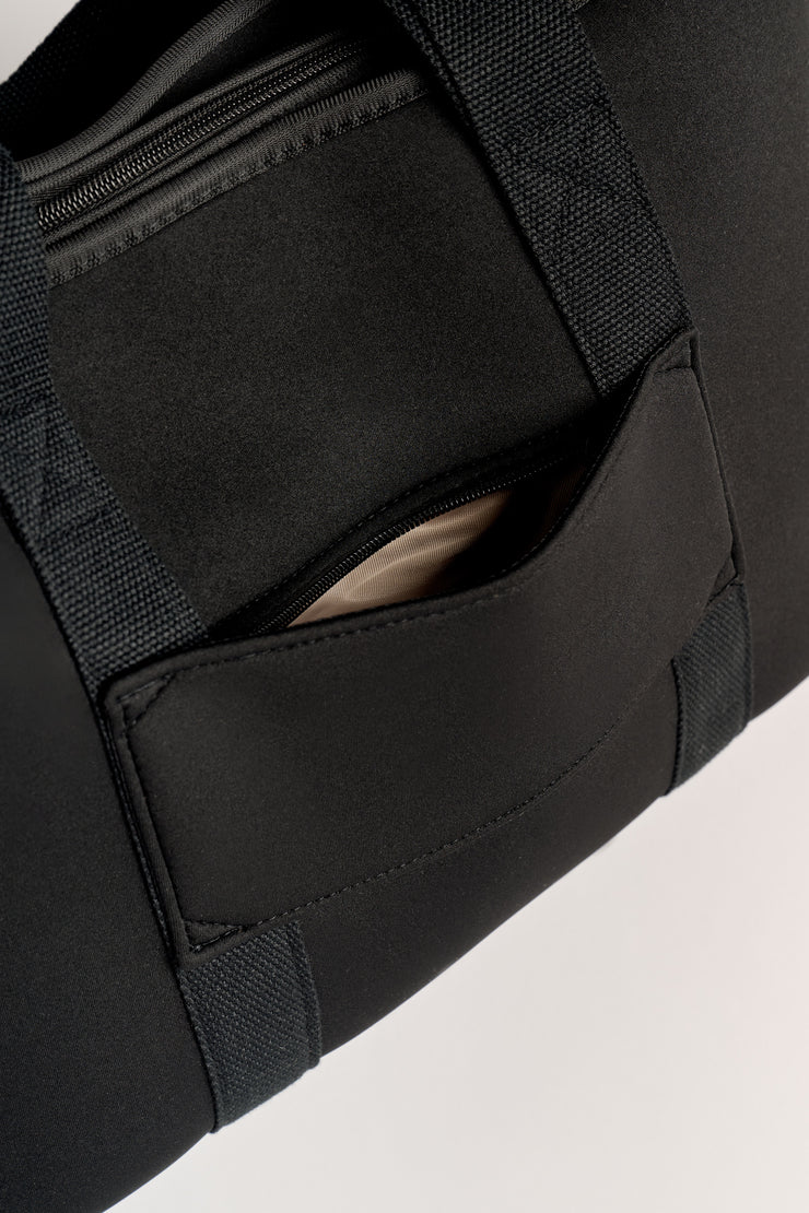 Rover (Black) Large Neoprene Tote - With Zip Closure