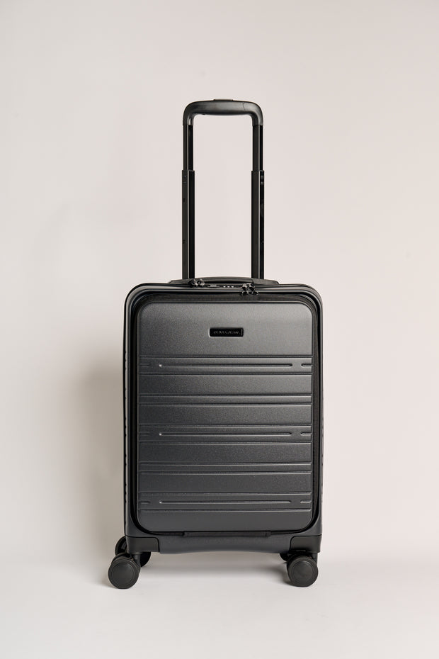 AIRE (Black) Recycled Carry On Suitcase