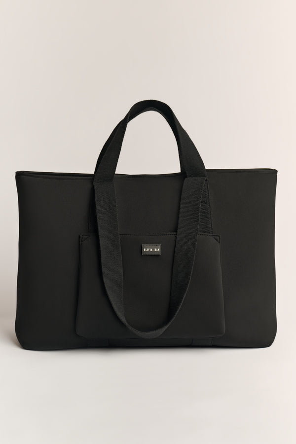 Rover (Black) XL Neoprene Tote - With Zip Closure (PRE ORDER)