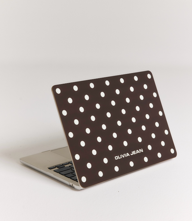 Polka (Chocolate) MacBook Case
