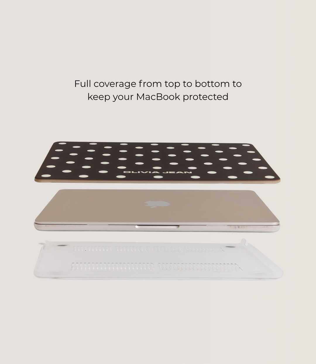 Polka (Chocolate) MacBook Case