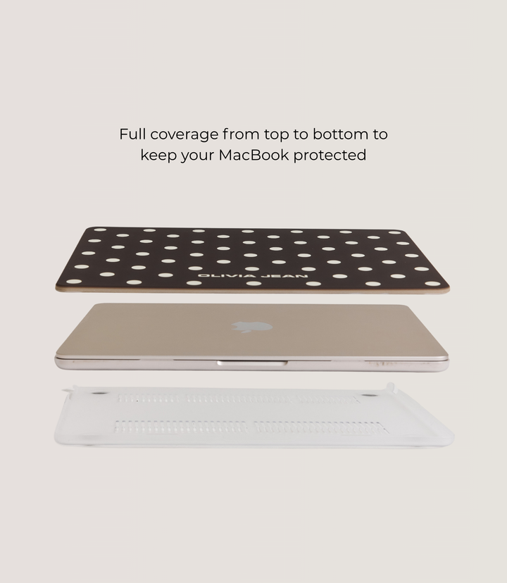 Polka (Chocolate) MacBook Case