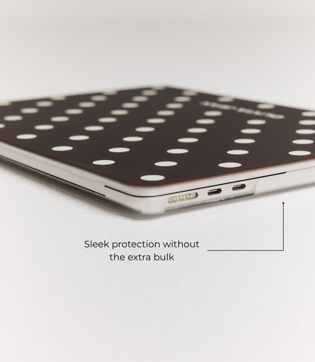 Polka (Chocolate) MacBook Case