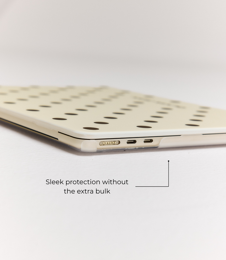 Polka (Cream) MacBook Case
