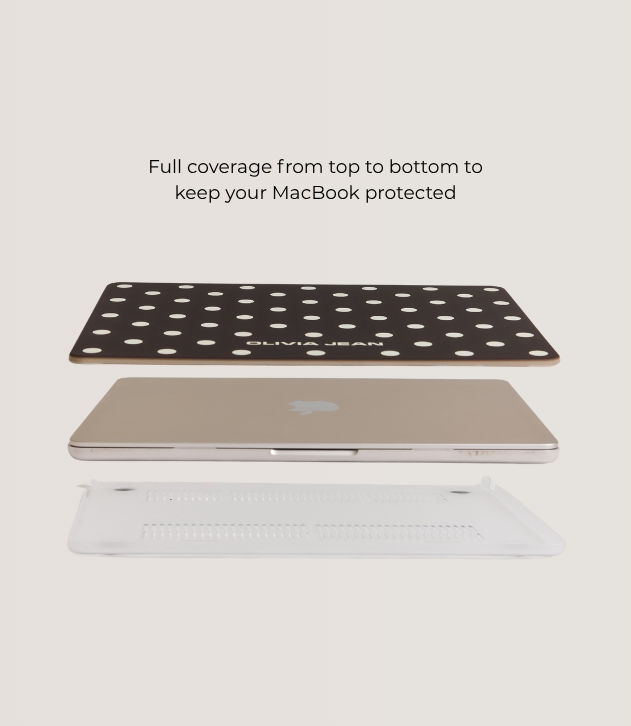 Polka (Chocolate) MacBook Case