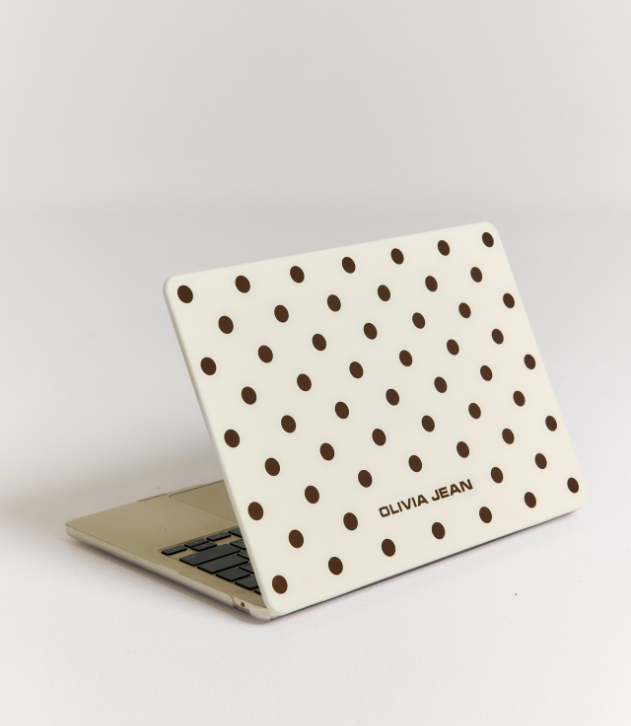 Polka (Cream) MacBook Case