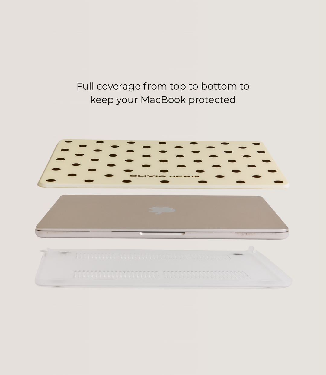 Polka (Cream) MacBook Case