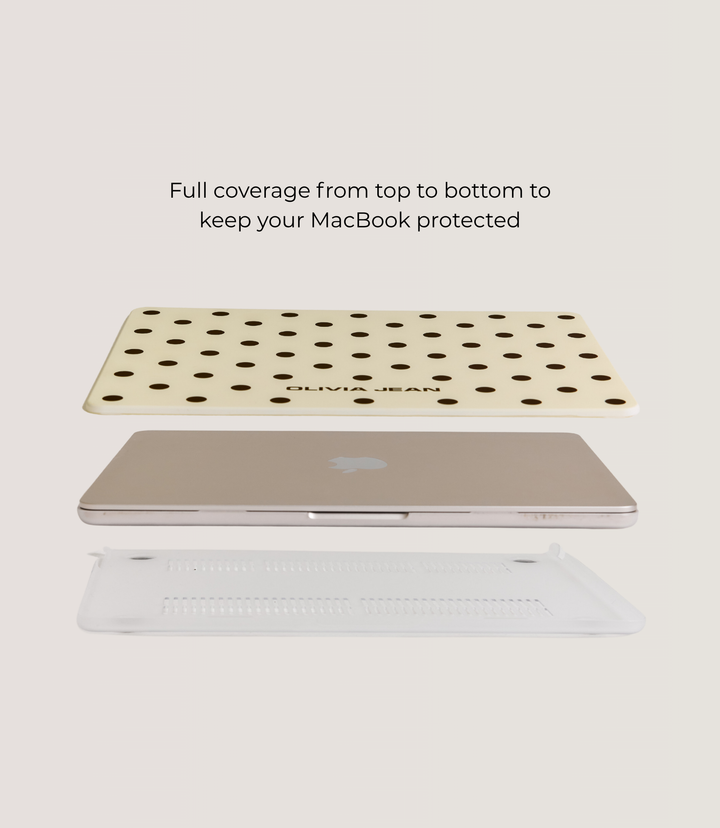 Polka (Cream) MacBook Case