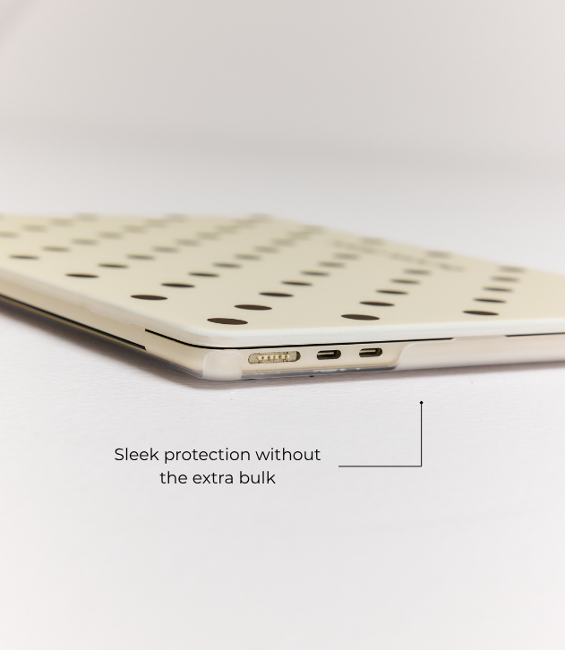 Polka (Cream) MacBook Case