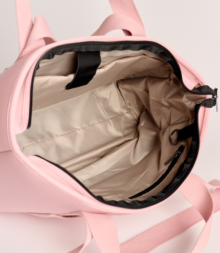 Rover (Blush) Large Neoprene Tote - With Zip Closure