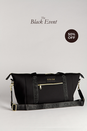 Level Up (Black) Weekender Neoprene Bag- With Zip Closure