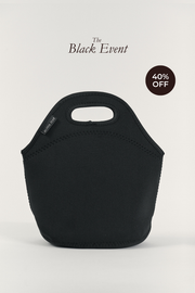 Black Neoprene Lunch Bag