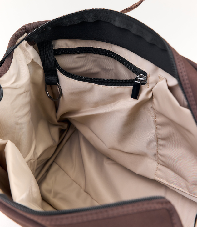 Rover (Chocolate) Medium Neoprene Tote - With Zip Closure