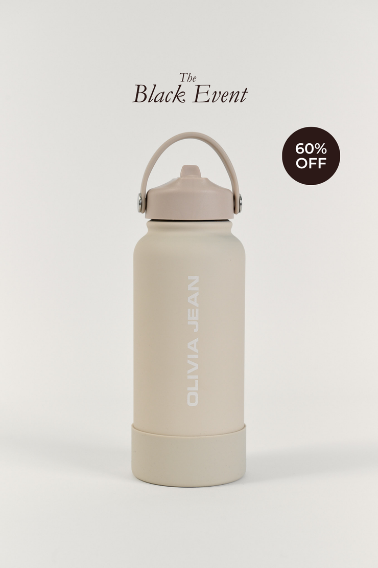 Beige 1L Water Bottle