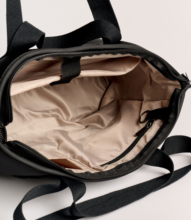 Rover (Black) Large Neoprene Tote - With Zip Closure