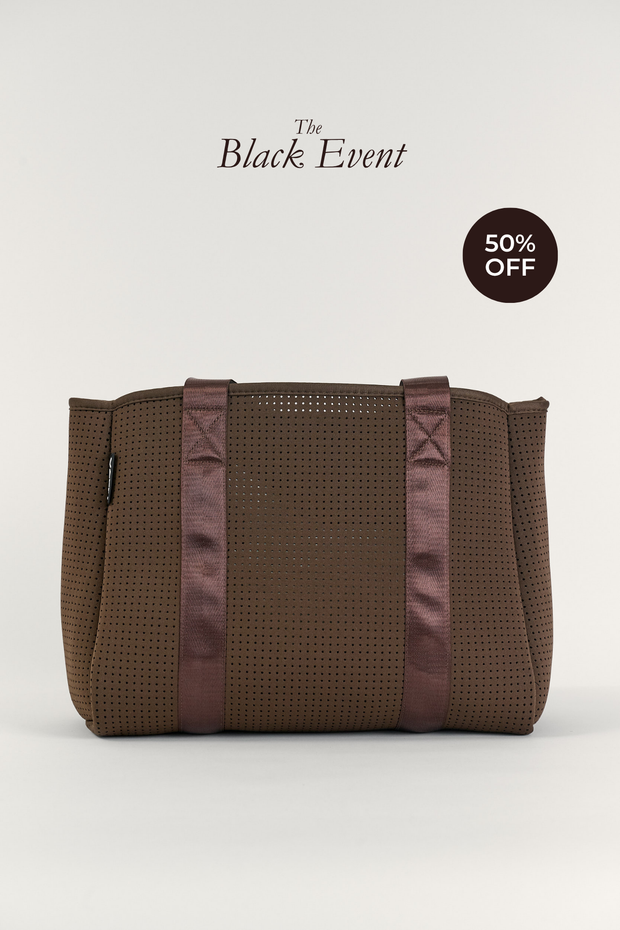 Valli Brown Neoprene Tote