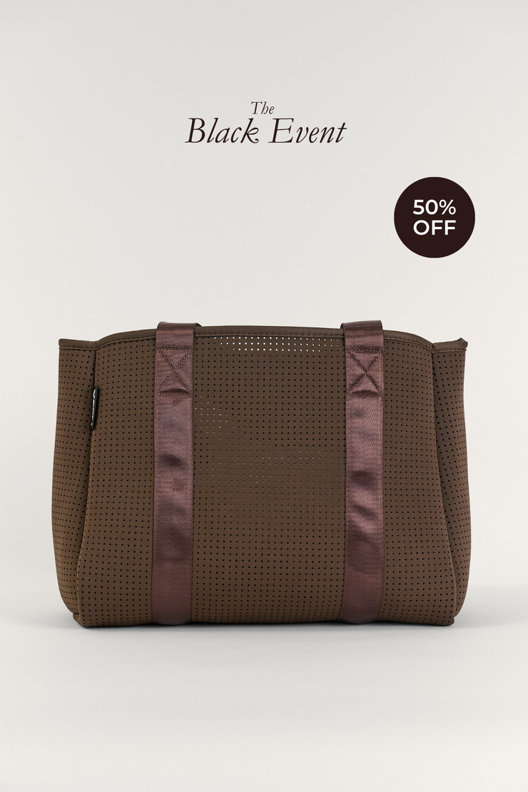 Valli Brown Neoprene Tote