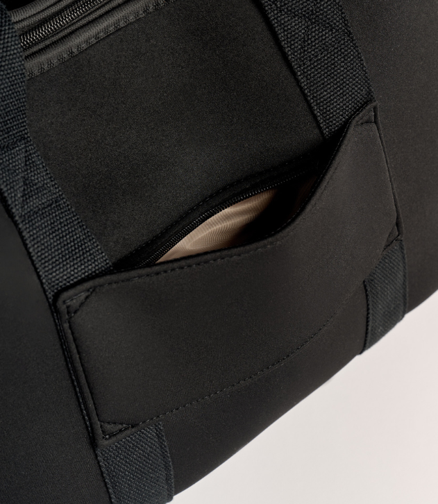 Rover (Black) Large Neoprene Tote - With Zip Closure