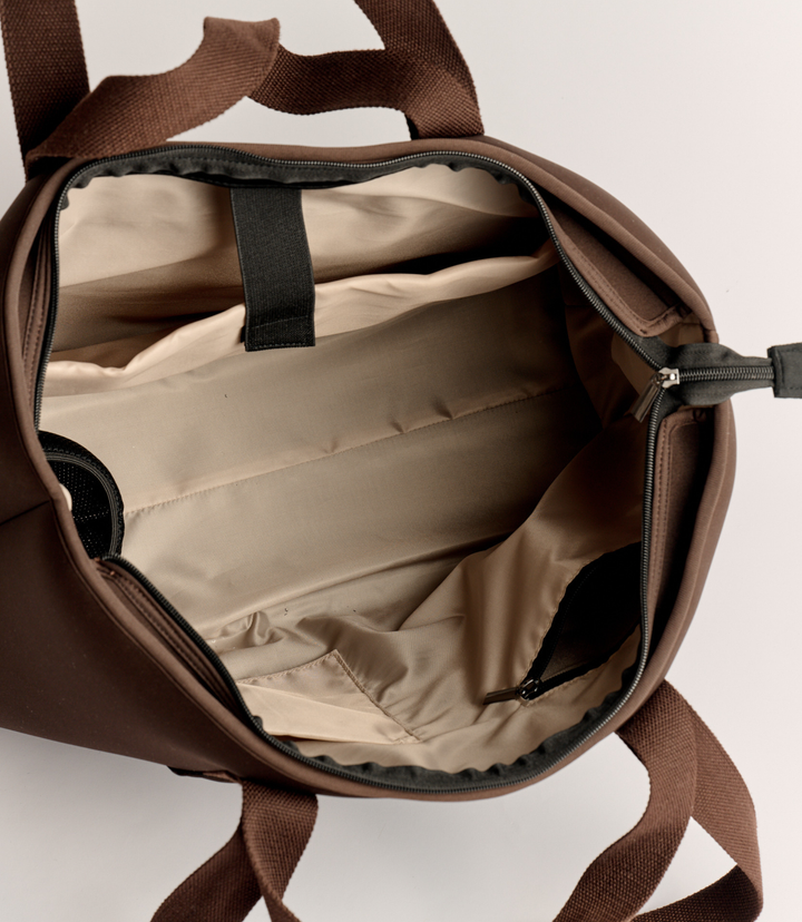 Rover (Chocolate) XL Neoprene Tote - With Zip Closure