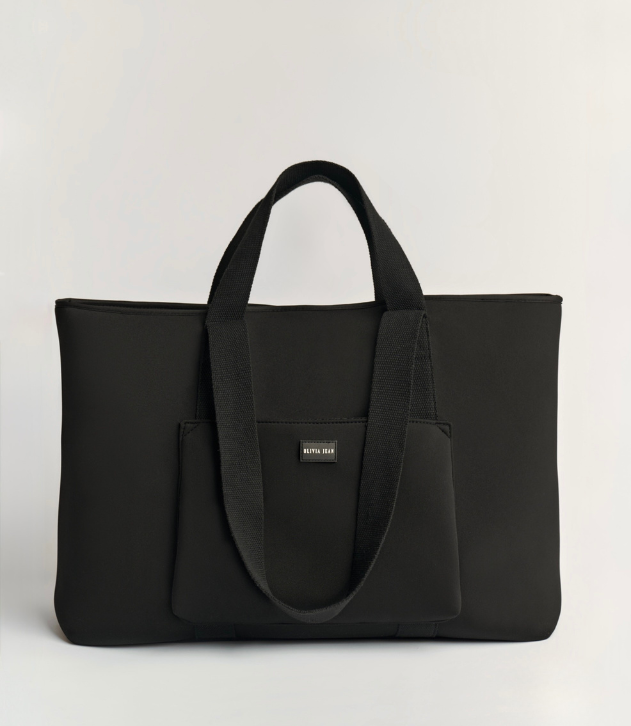 Rover (Black) XL Neoprene Tote - With Zip Closure