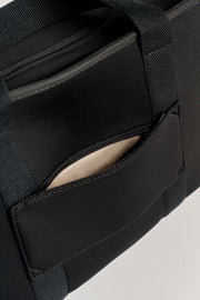 Rover (Black) Medium Neoprene Tote - With Zip Closure