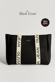 Dylan (Black) Neoprene Tote Bag