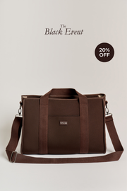 Rover (Chocolate) Medium Neoprene Tote - With Zip Closure