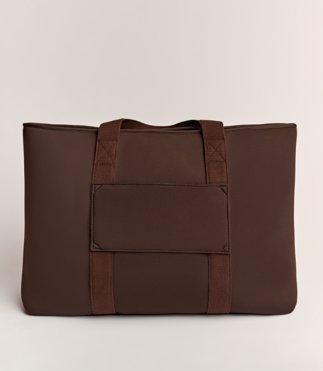 Rover (Chocolate) XL Neoprene Tote - With Zip Closure
