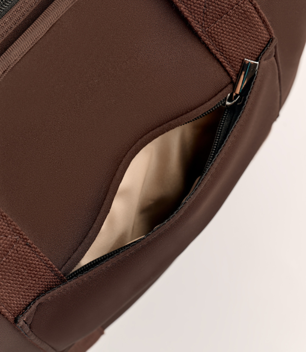 Rover (Chocolate) XL Neoprene Tote - With Zip Closure