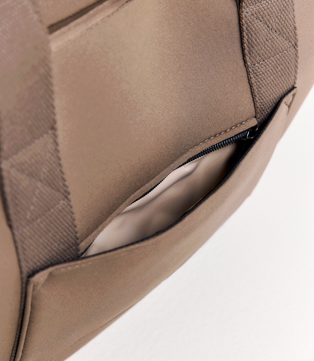 Rover (Taupe) XL Neoprene Tote - With Zip Closure