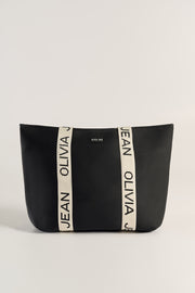 Milan (Black) Neoprene Tote Bag- With Zip Closure