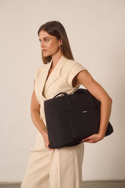 Rover (Black) Large Neoprene Tote - With Zip Closure